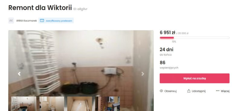 Nowy Sącz. Ludzie dobrego serca ruszyli na pomoc Wiktorii. Zbiórka nabiera tempa