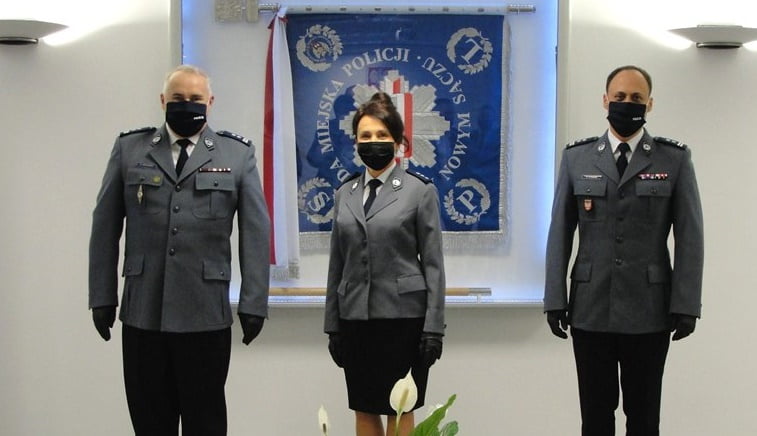 Po 25 latach służby komisarz Małgorzata Chmielowska pożegnała się z mundurem