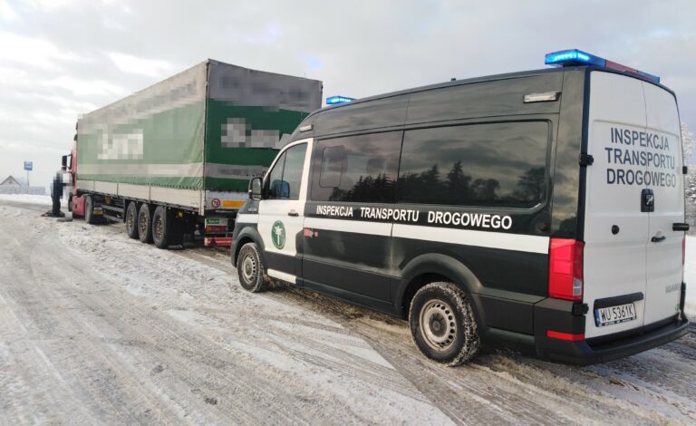 Samochody ciężarowe na górskich drogach pod lupą Inspekcji Transportu Drogowego