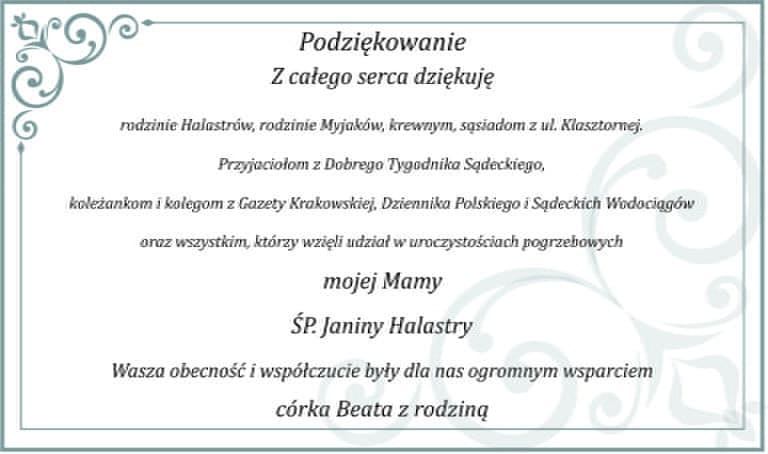 Podziękowania