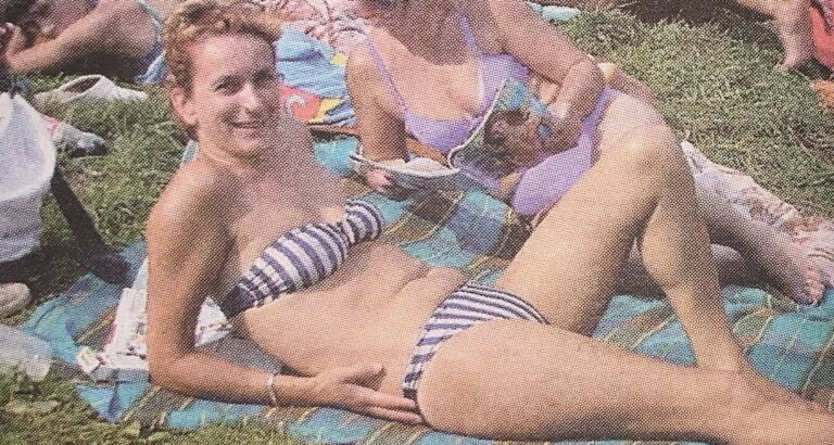 Brukowiec Sądecki. Zdjęcie roku. Pani minister plażuje