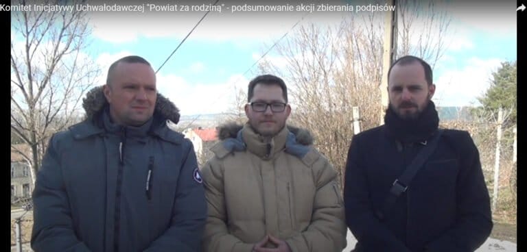 „Niech ostrzeżeniem będzie pierwszy marsz równości”. Blisko tysiąc mieszkańców podpisało się pod inicjatywą „Powiat za rodziną”