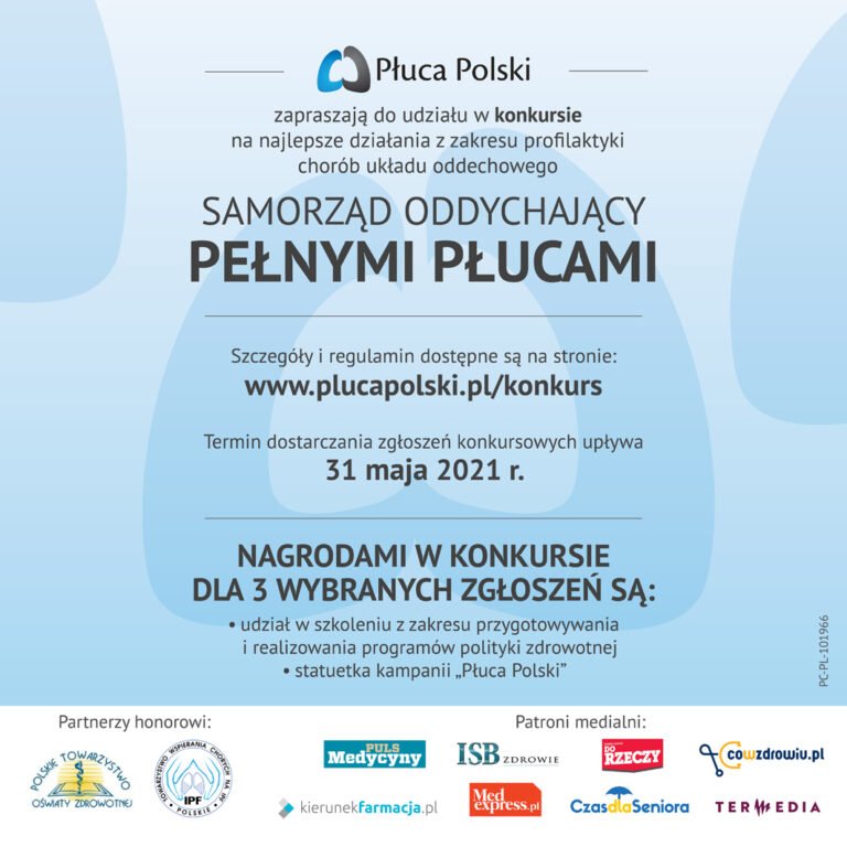 Konkurs dla samorządów dbających o płuca swoich mieszkańców