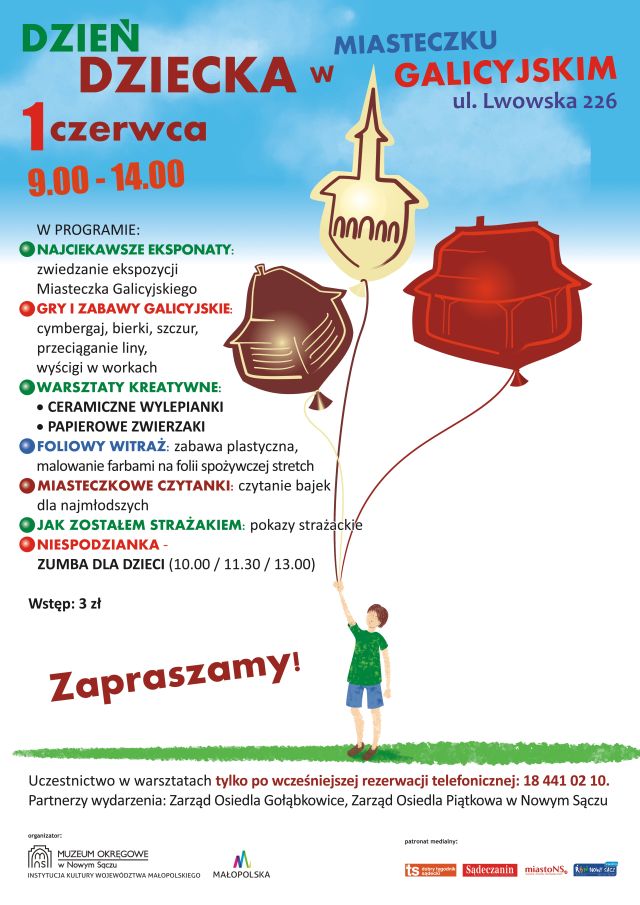 Dzień Dziecka w Miasteczku Galicyjskim; plakat