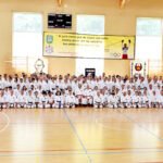 trening karate Shorin- ryu pod przewodnictwem mistrza Kenyu Chinen
