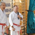 trening karate Shorin- ryu pod przewodnictwem mistrza Kenyu Chinen