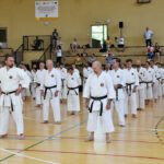 trening karate Shorin- ryu pod przewodnictwem mistrza Kenyu Chinen