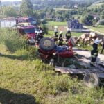 Krużlowa Niżna wypadek traktora