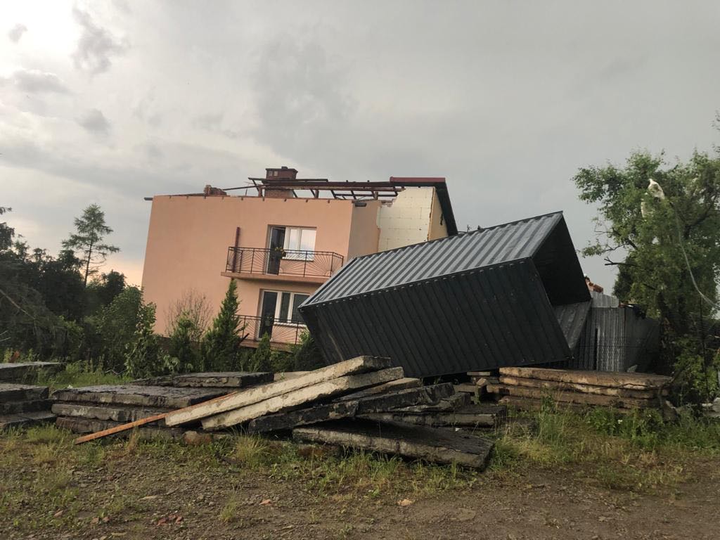 Librantowa, trąba powietrzna