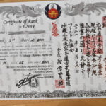 trening karate Shorin- ryu pod przewodnictwem mistrza Kenyu Chinen