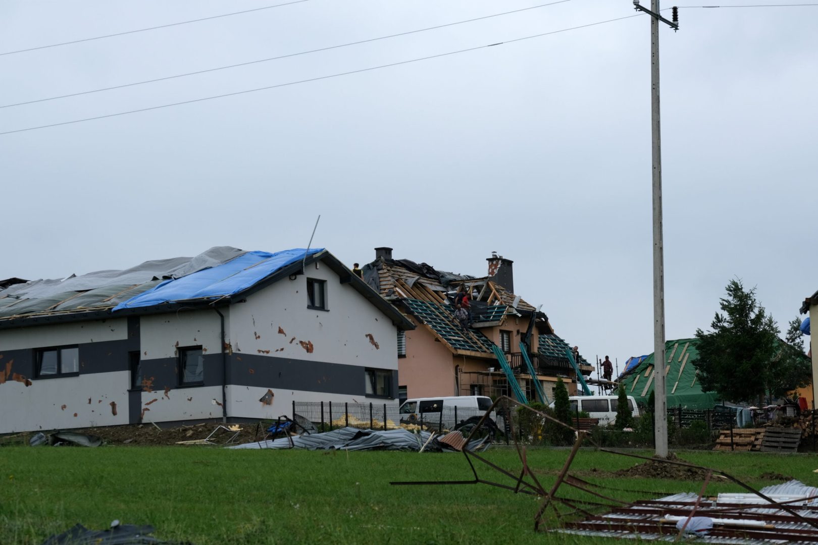 Librantowa po przejściu tornado