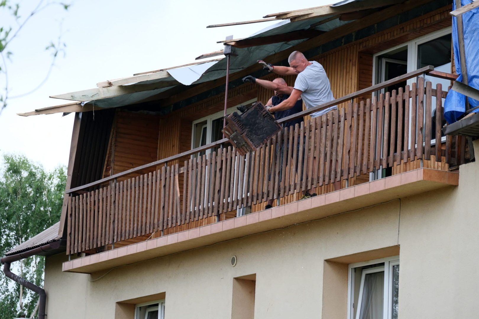 Librantowa po przejściu tornado