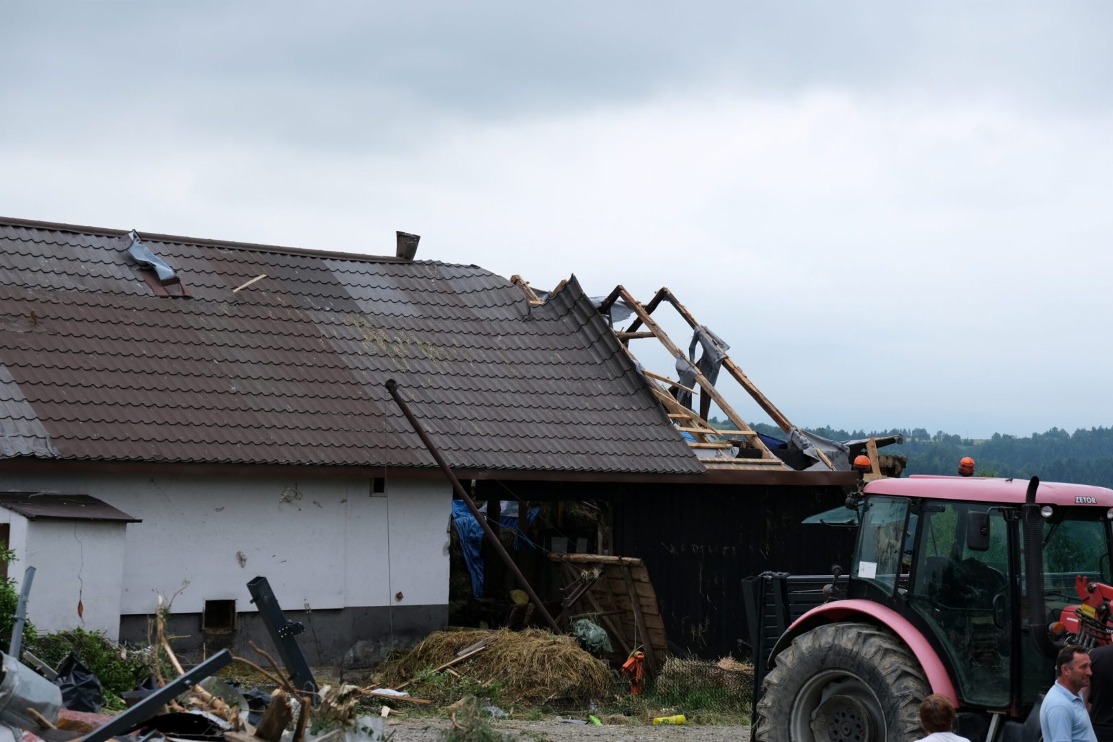 Librantowa po przejściu tornado