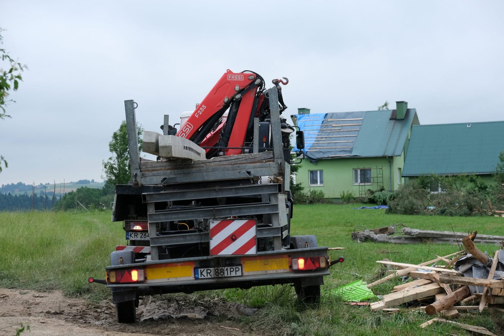 Librantowa po przejściu tornado