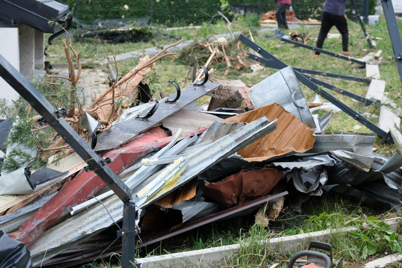 Librantowa po przejściu tornado