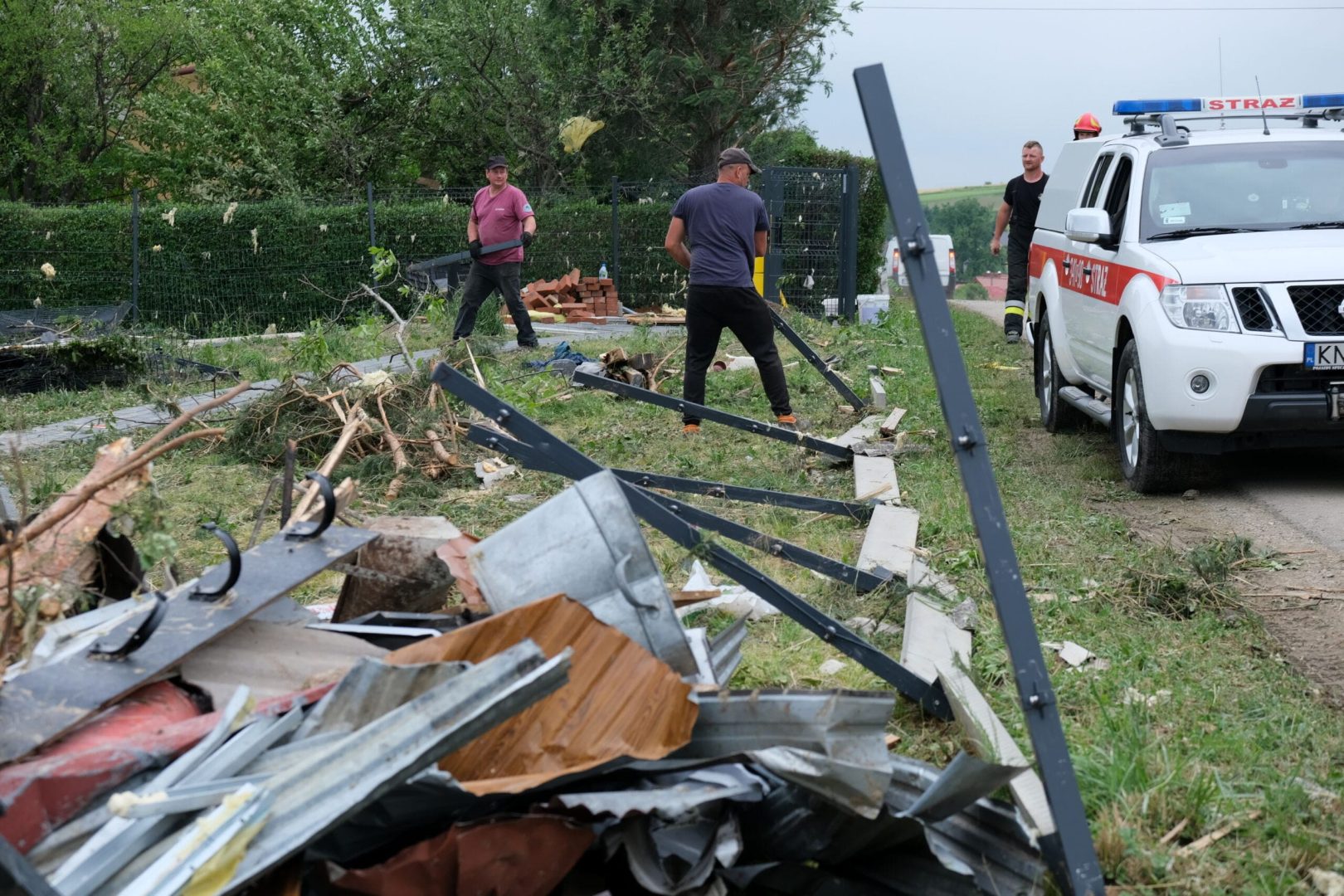 Librantowa po przejściu tornado