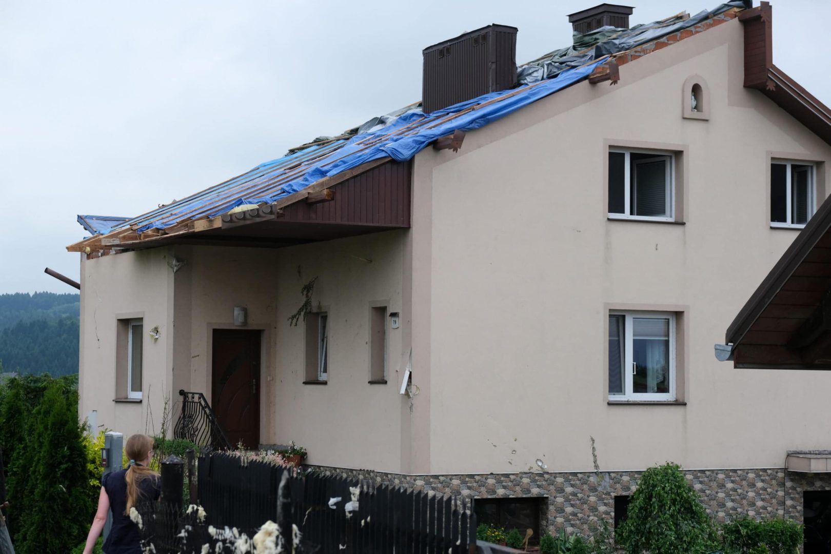 Librantowa po przejściu tornado