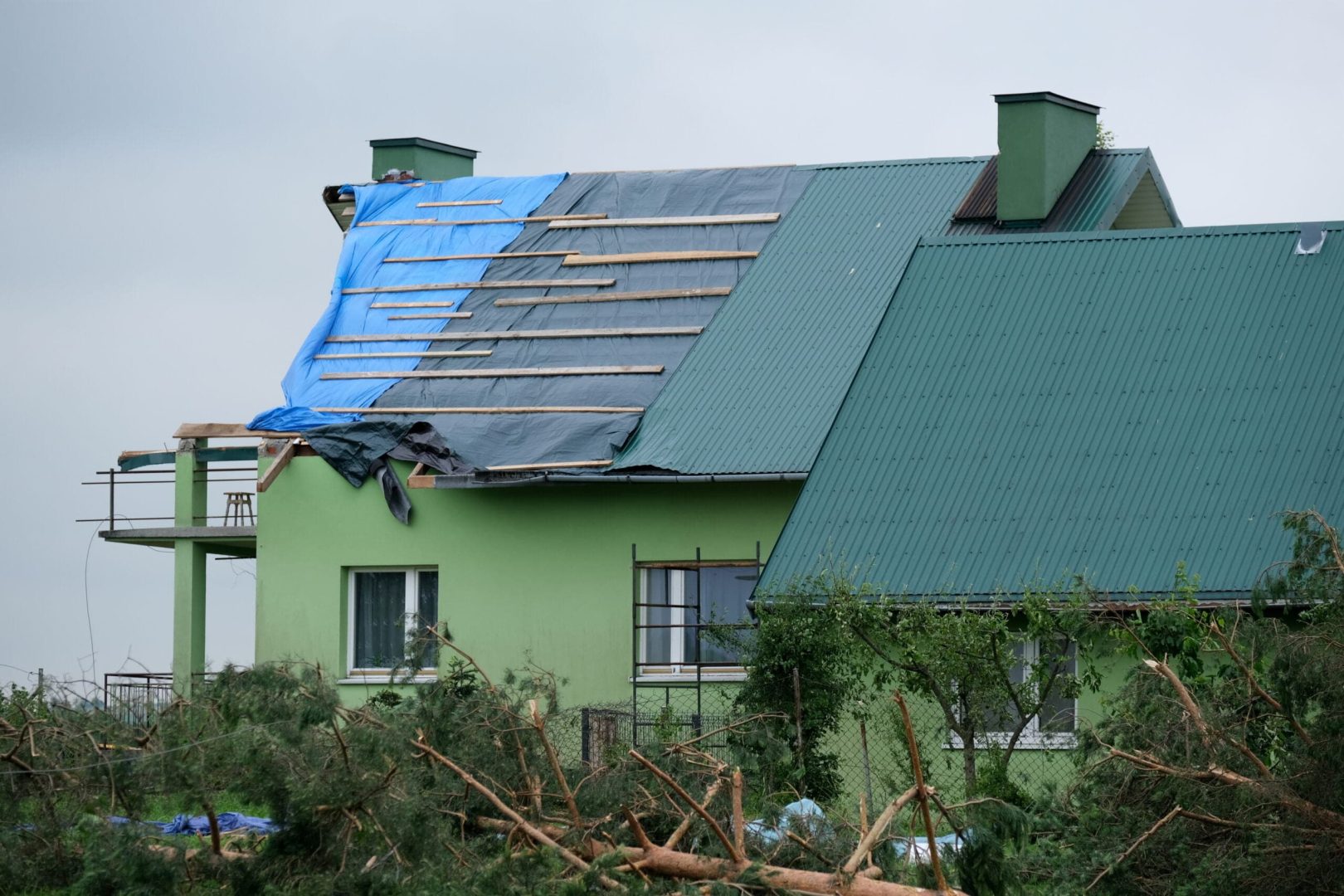 Librantowa po przejściu tornado