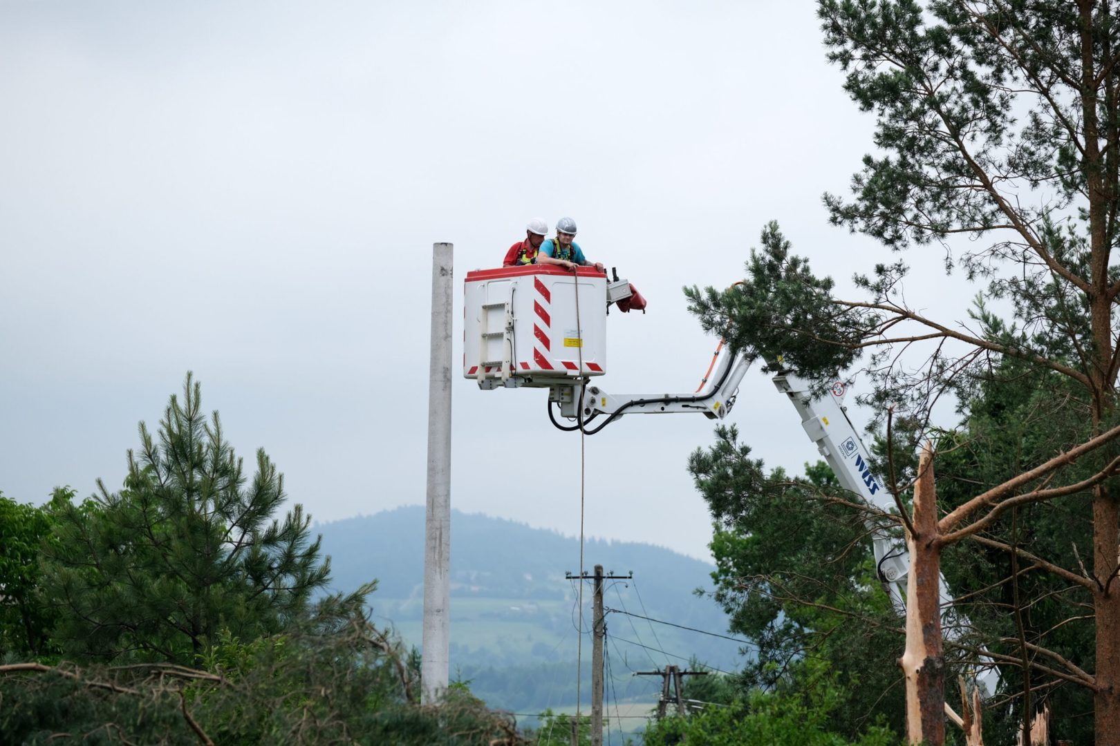 Librantowa po przejściu tornado
