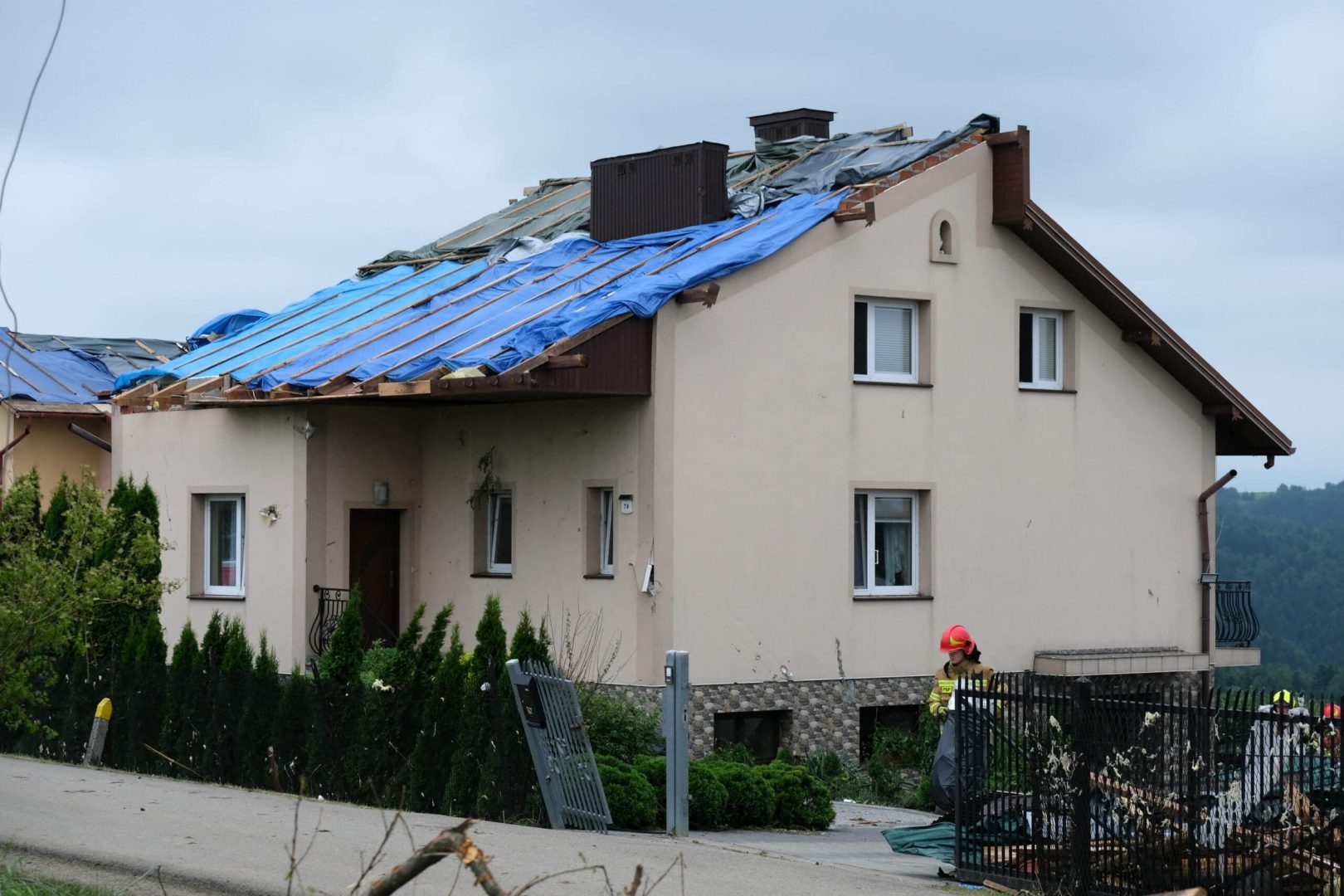 Librantowa po przejściu tornado