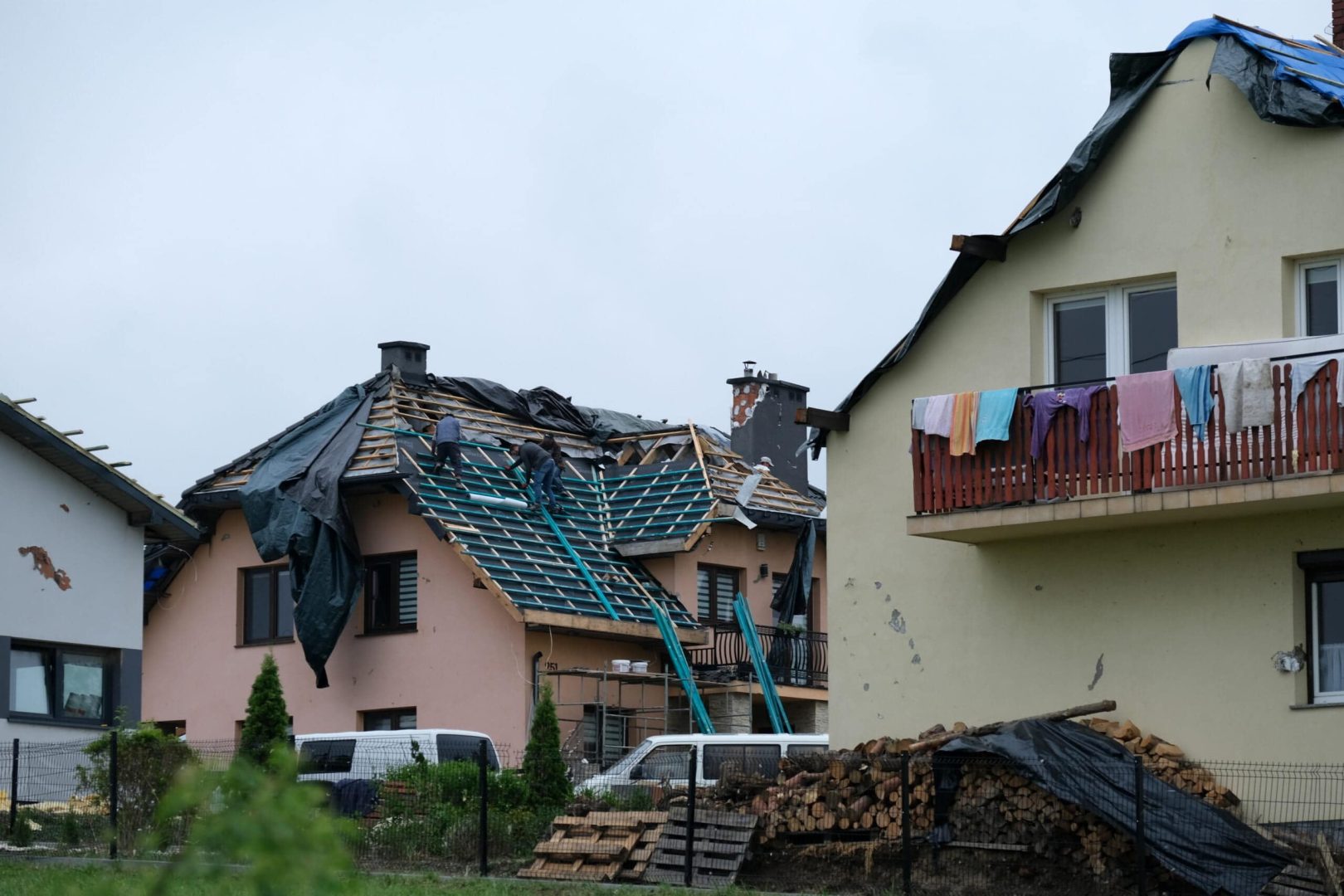 Librantowa po przejściu tornado