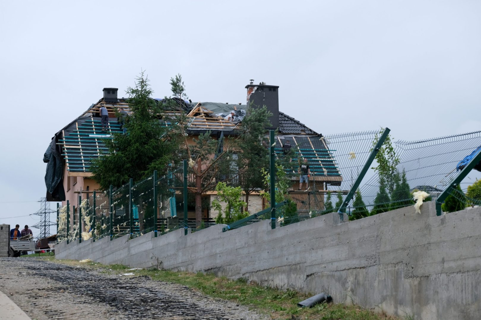 Librantowa po przejściu tornado