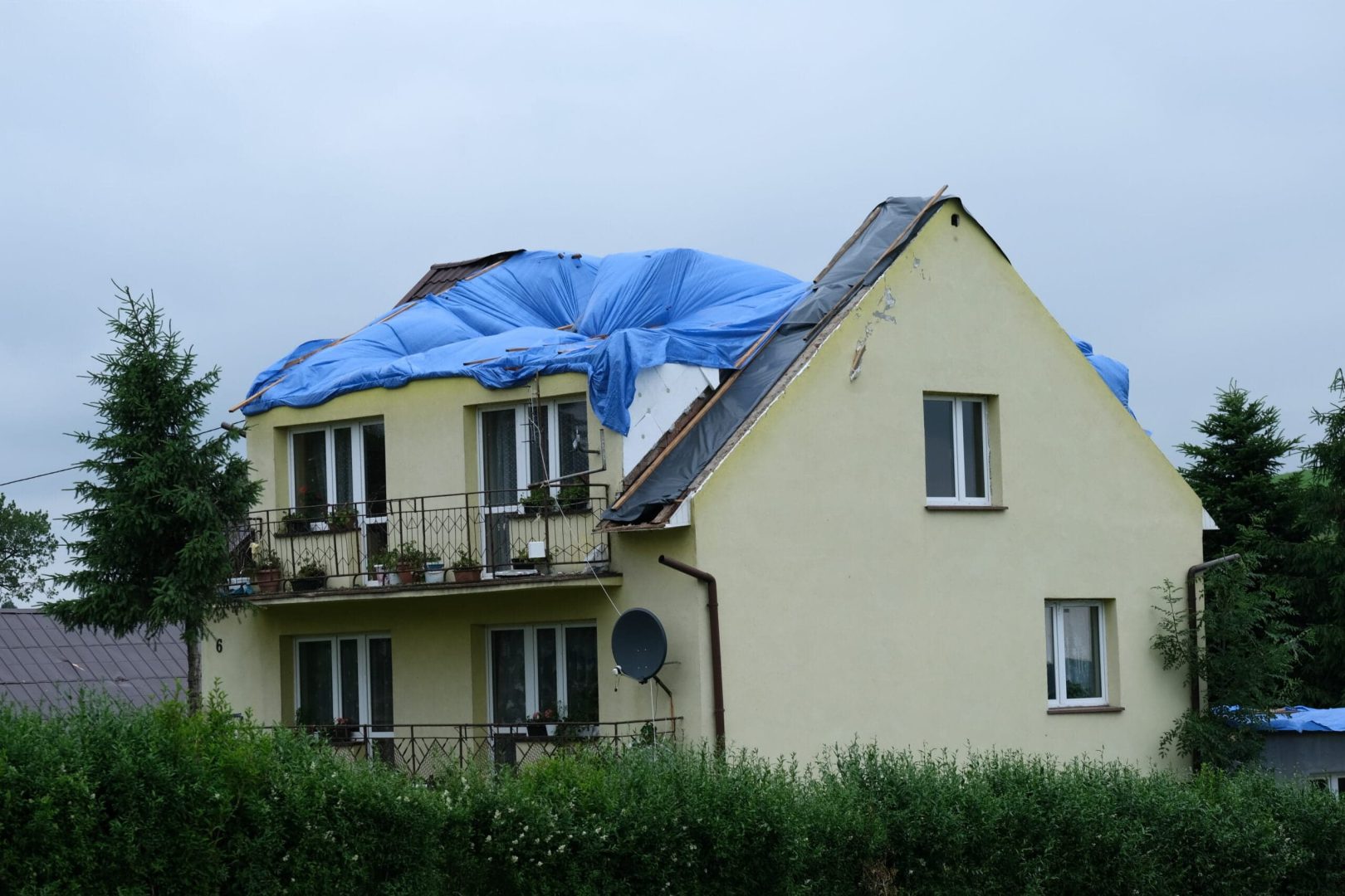 Librantowa po przejściu tornado