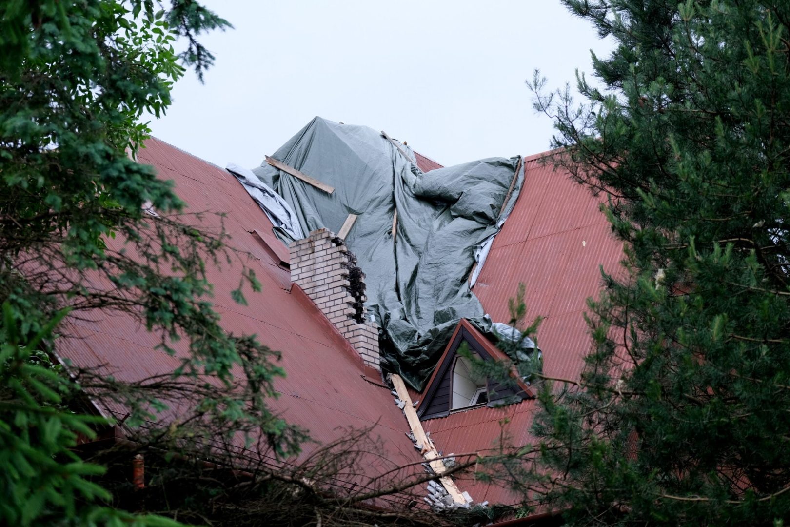 Librantowa po przejściu tornado