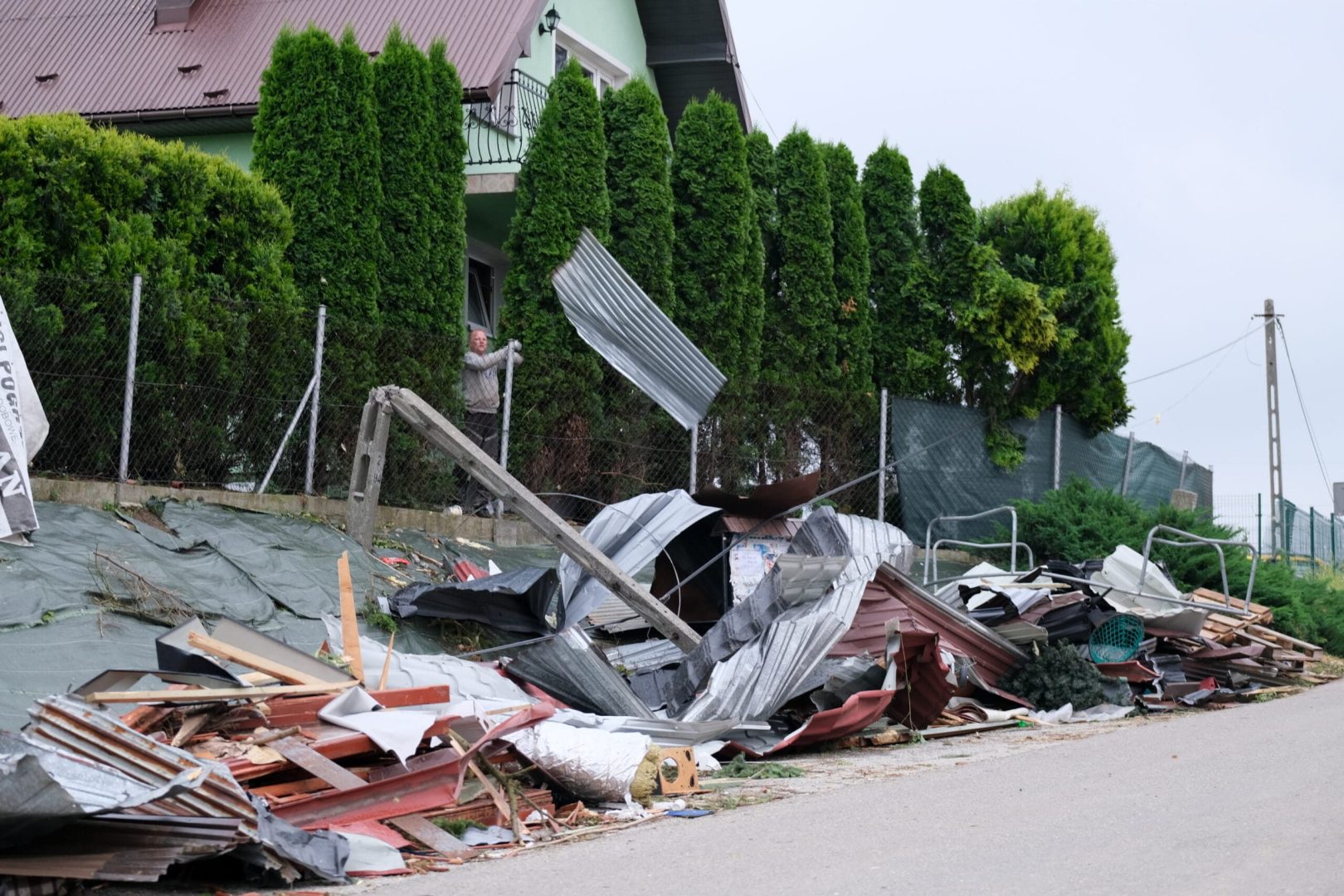 Librantowa po przejściu tornado