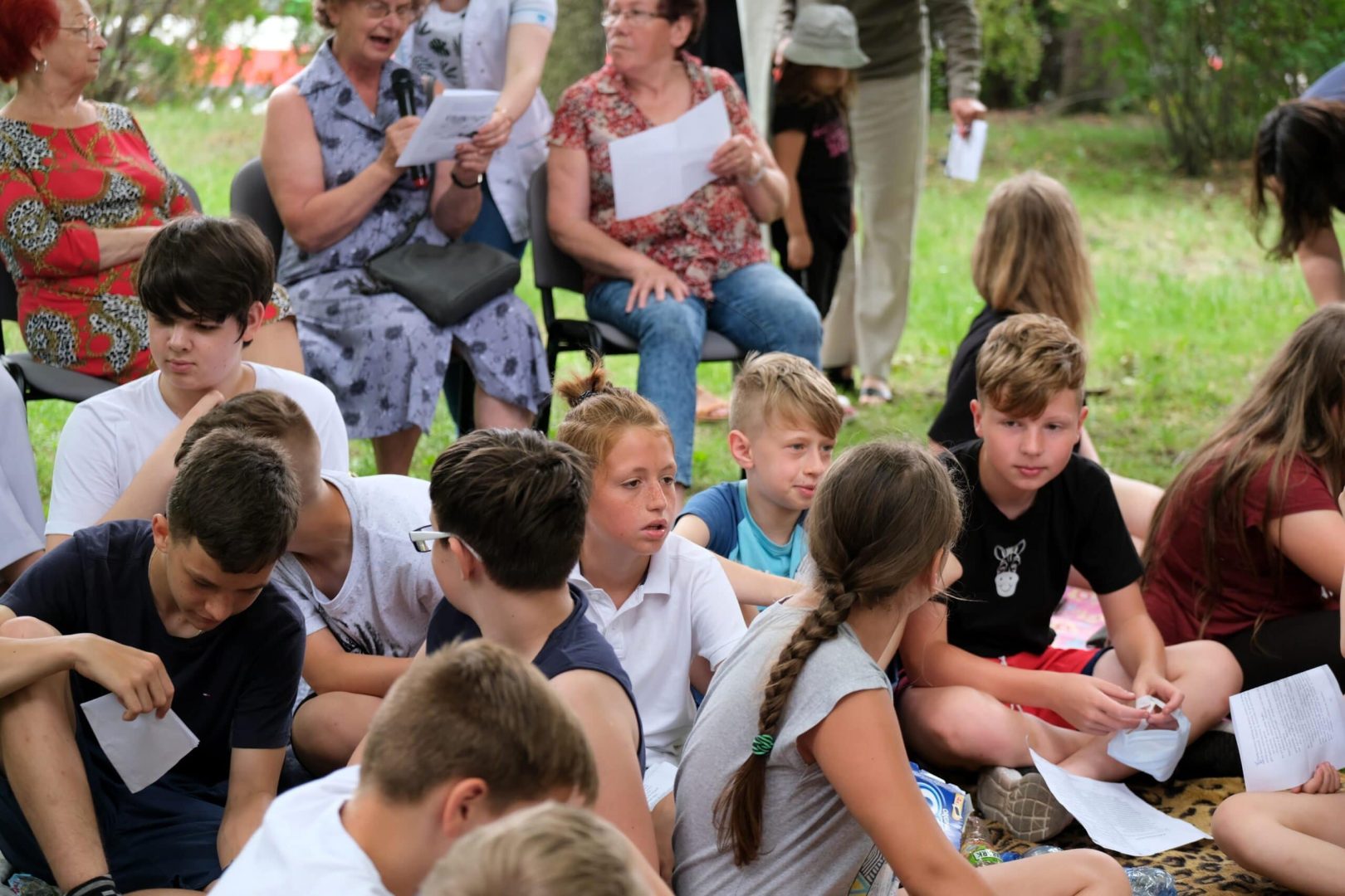 Nowy Sącz czytanie na plantach