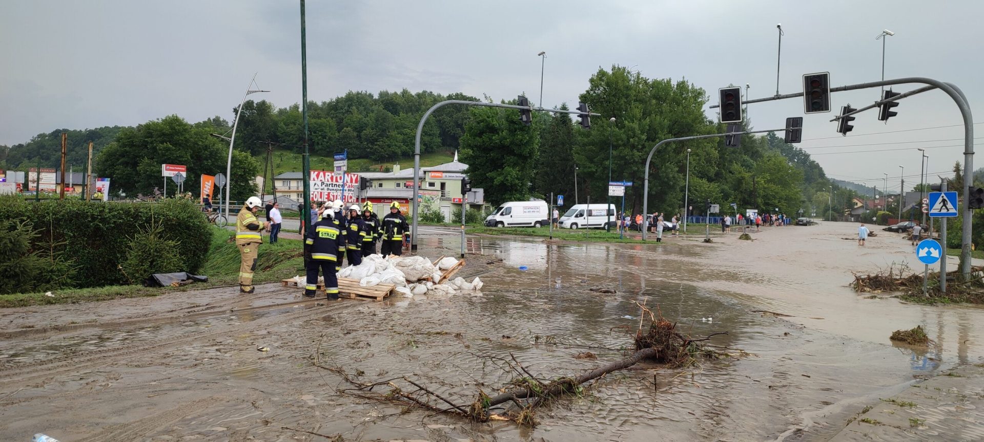 powódź błyskawiczna w Nowym Sączu