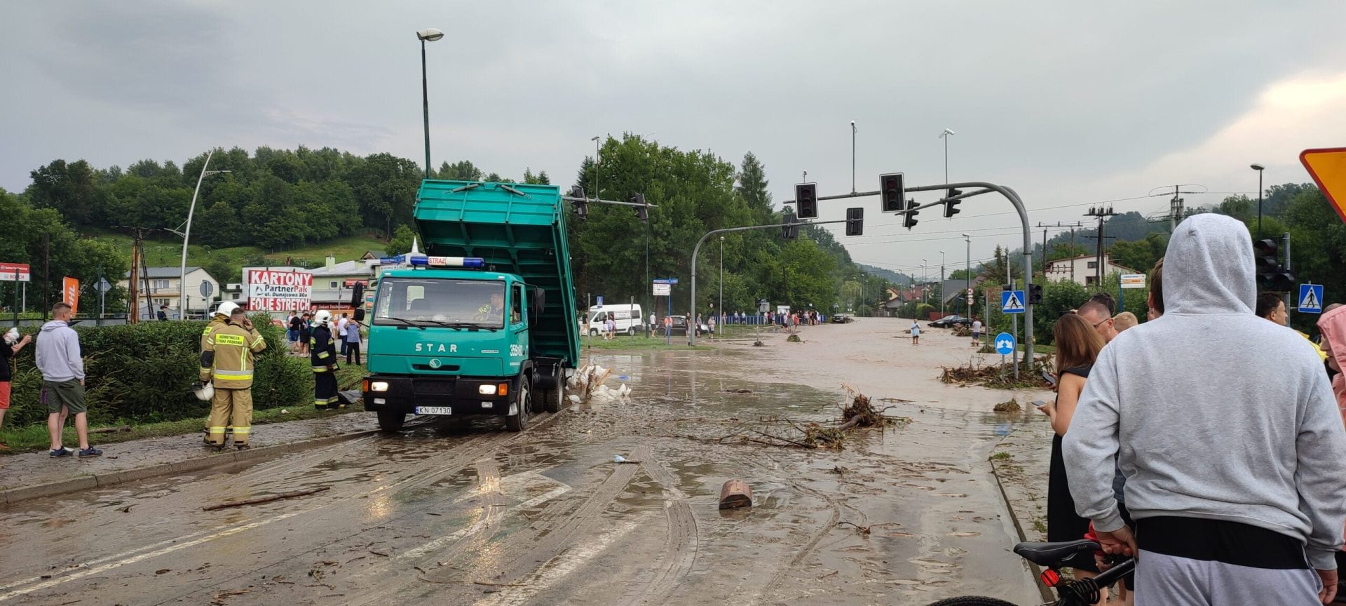 powódź błyskawiczna w Nowym Sączu