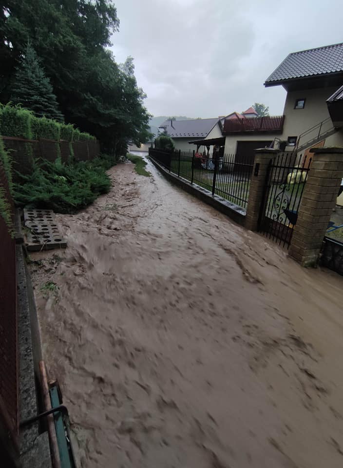 Powódź w Gródku nad Dunajcem i Zawadce
