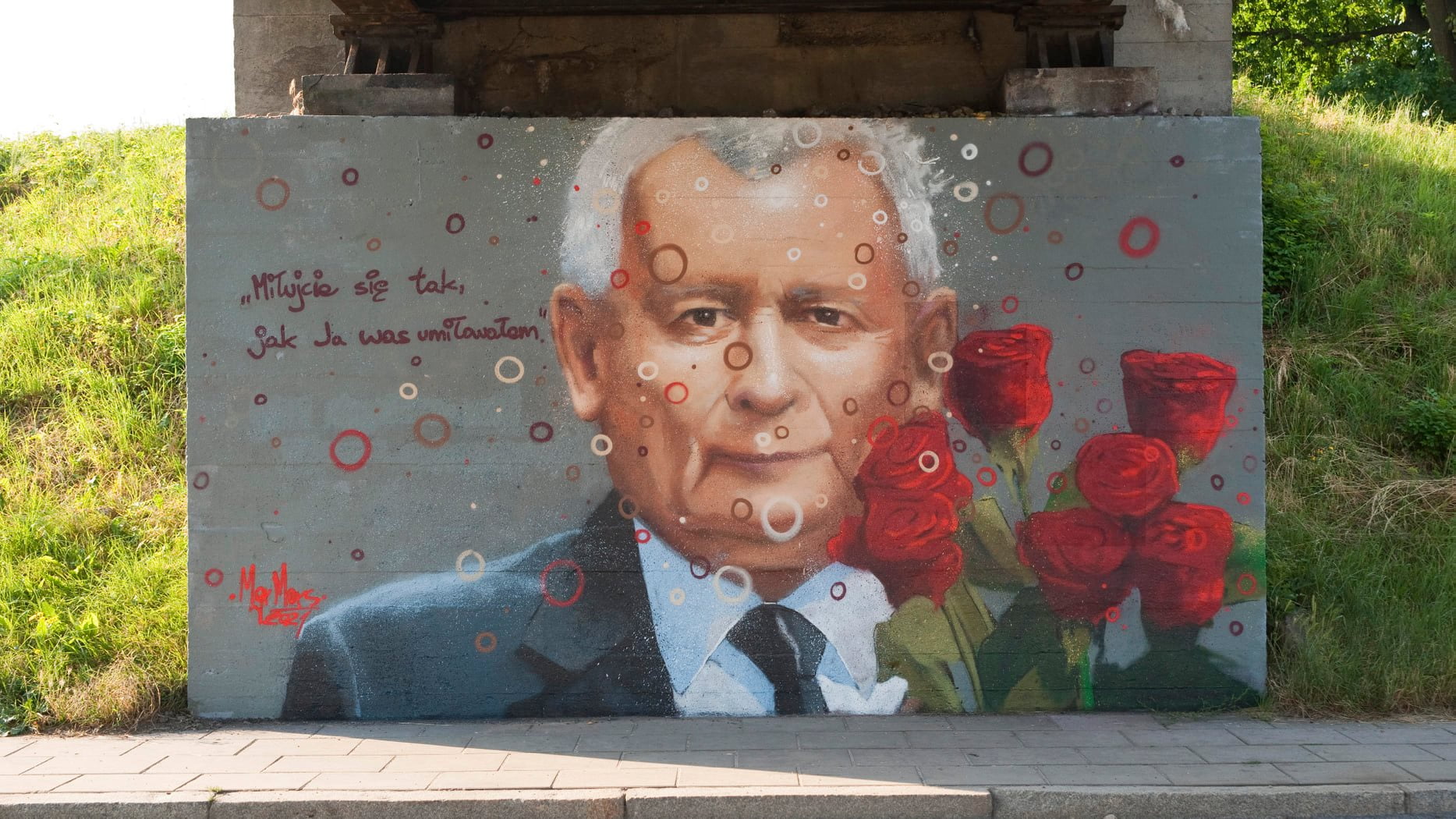 Mural Mrg Morsa - Portret Kaczyńskiego