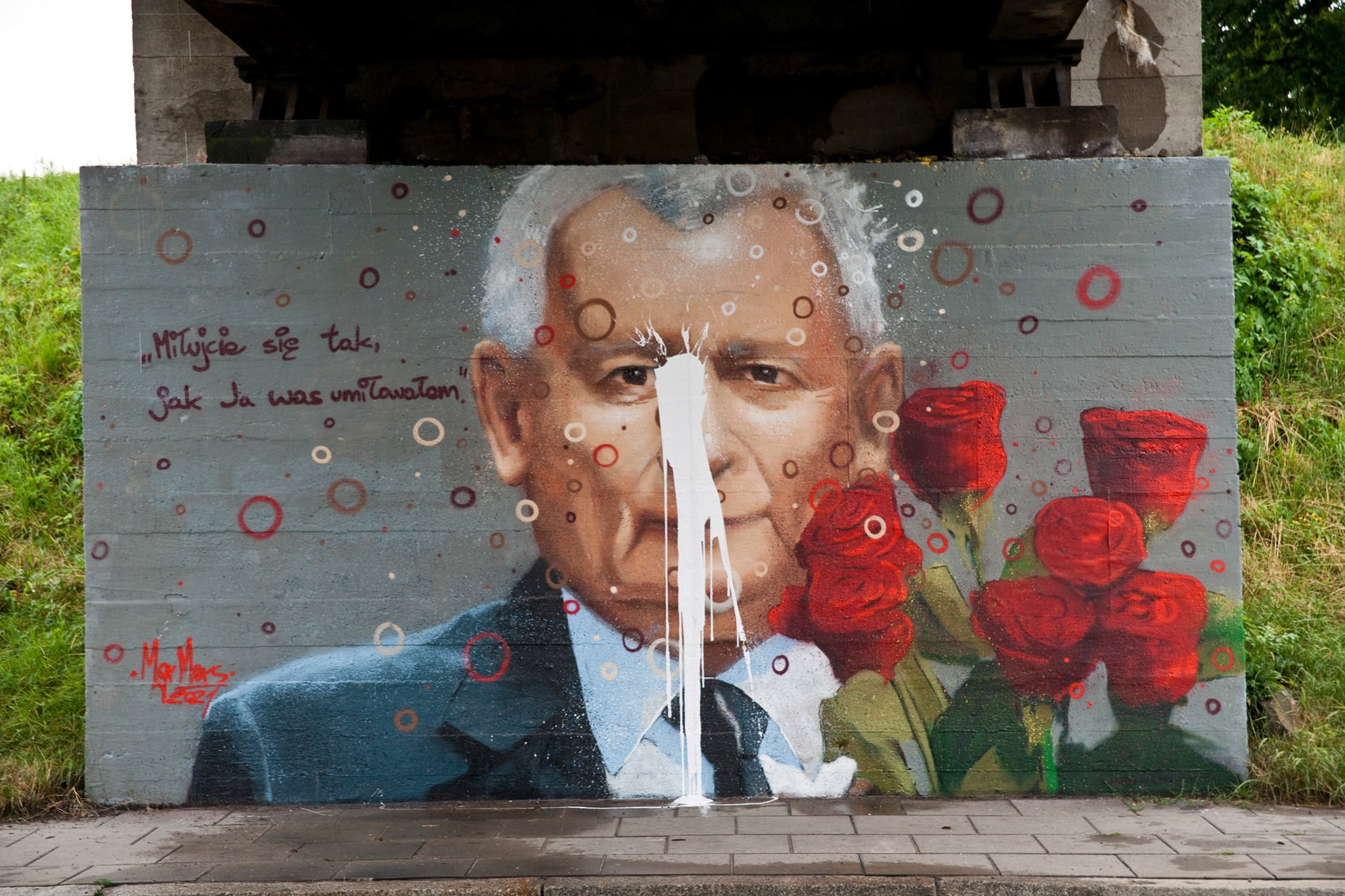 Mural Mrg Morsa - Portret Kaczyńskiego
