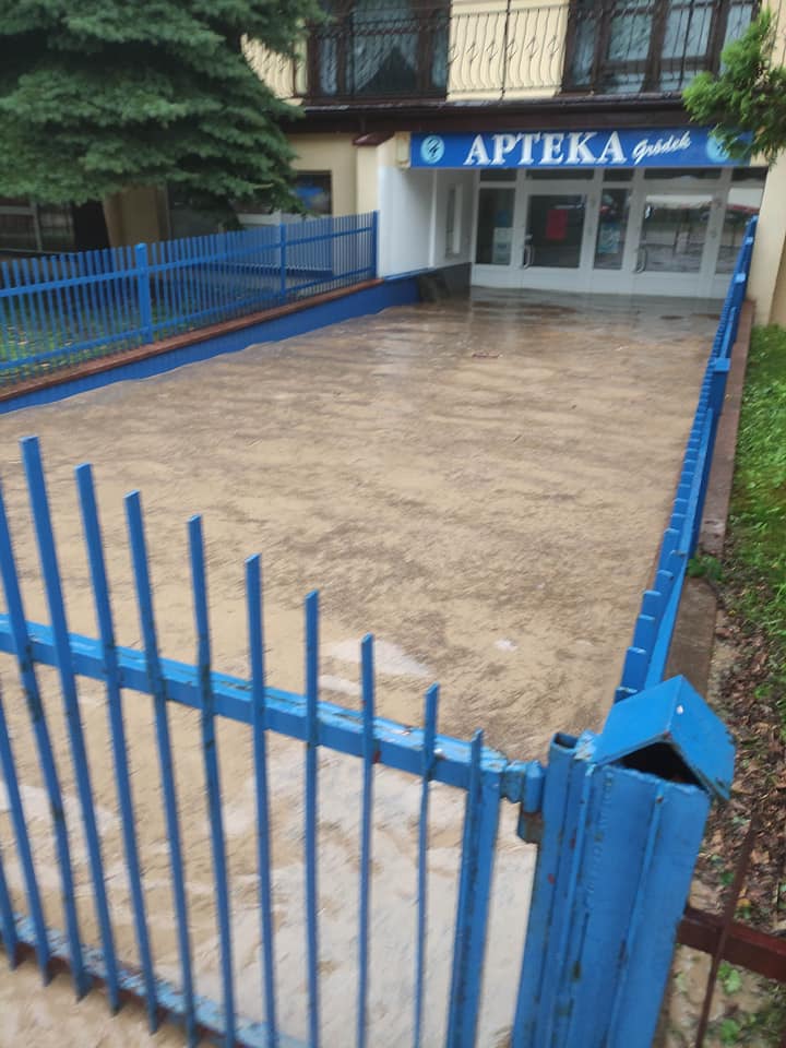 Powódź w Gródku nad Dunajcem i Zawadce