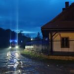 Powódź w Nowym Sączu. Potok Łubinka