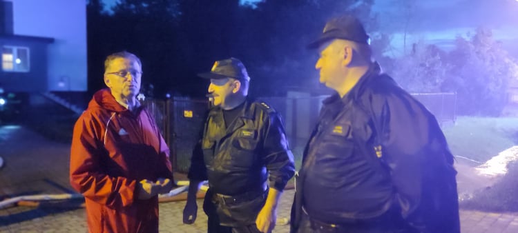 Powódź w Nowym Sączu. Potok Łubinka
