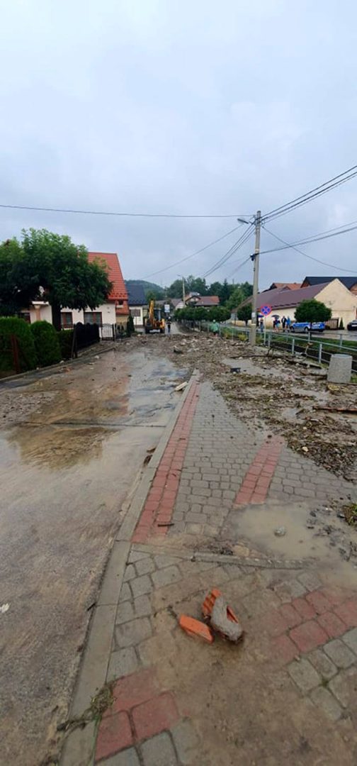 Powódź w Łącku