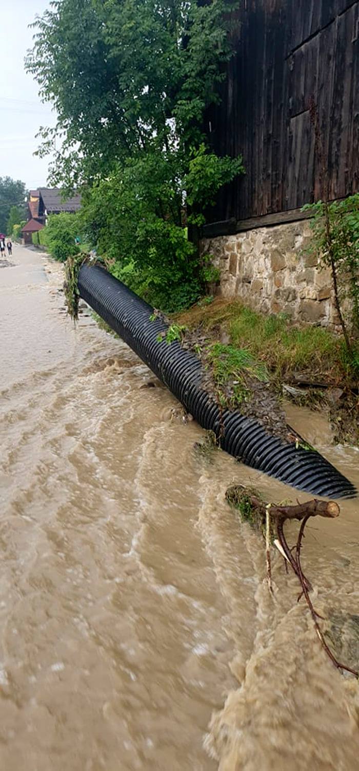 Powódź w Łącku