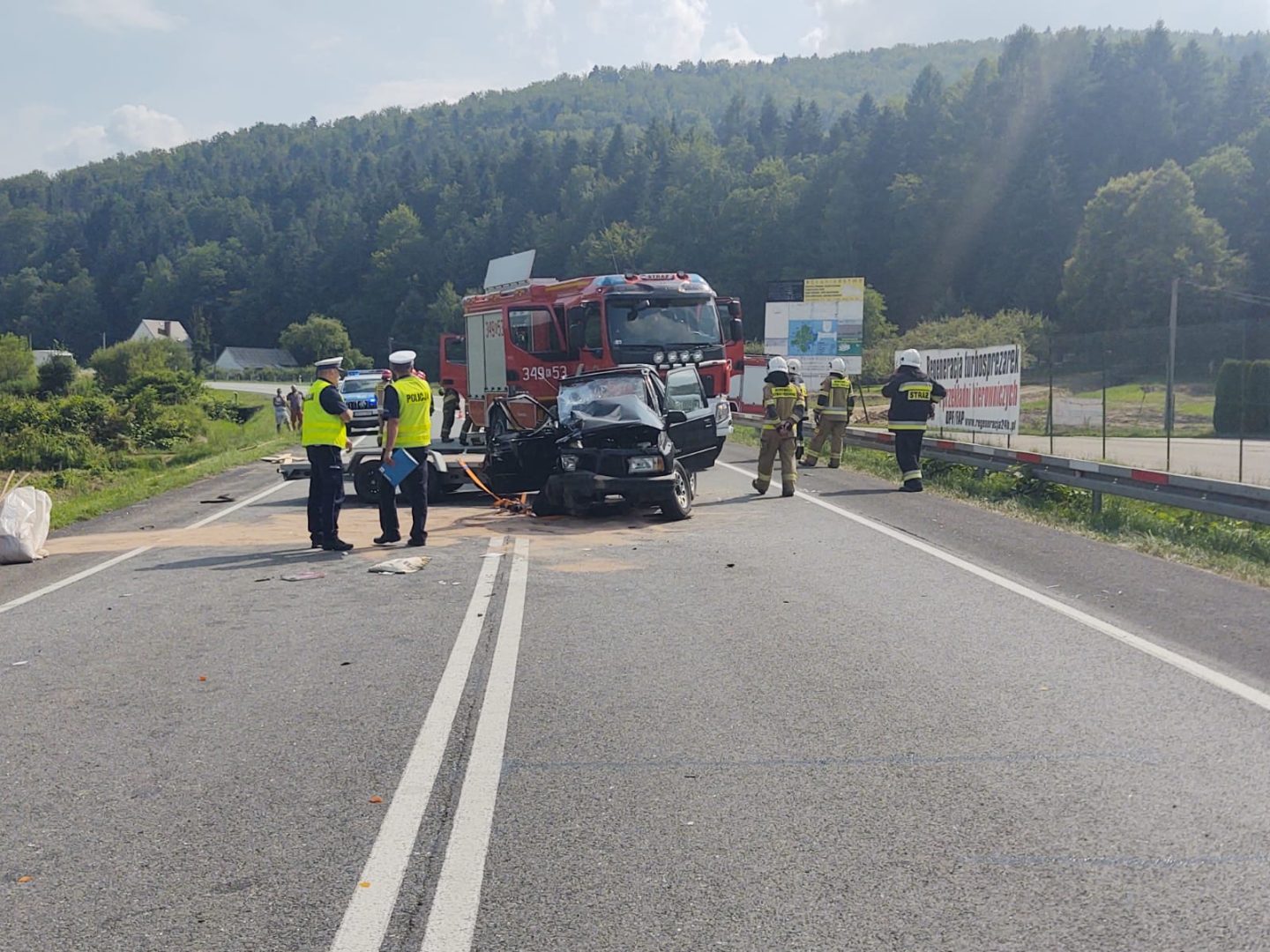 Wypadek w Witowicach na DK 75