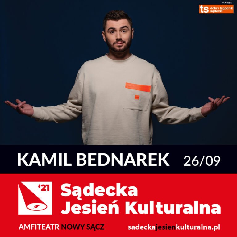 Nowy Sącz, 26 września: Sądecka Jesień Kulturalna – koncert Kamila Bednarka