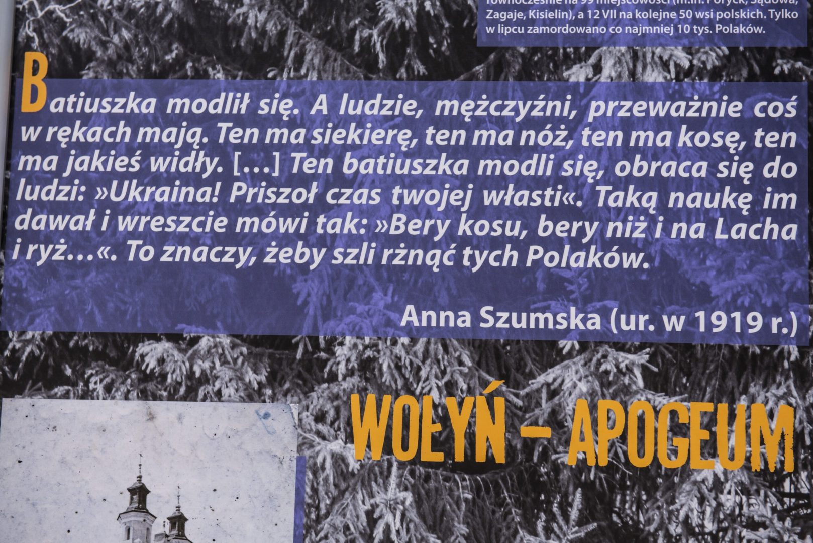Wystawa, Nowy Sącz, Sąsiedzka krew, Ludobójstwo wołyńsko-galicyjskie 1943-1945