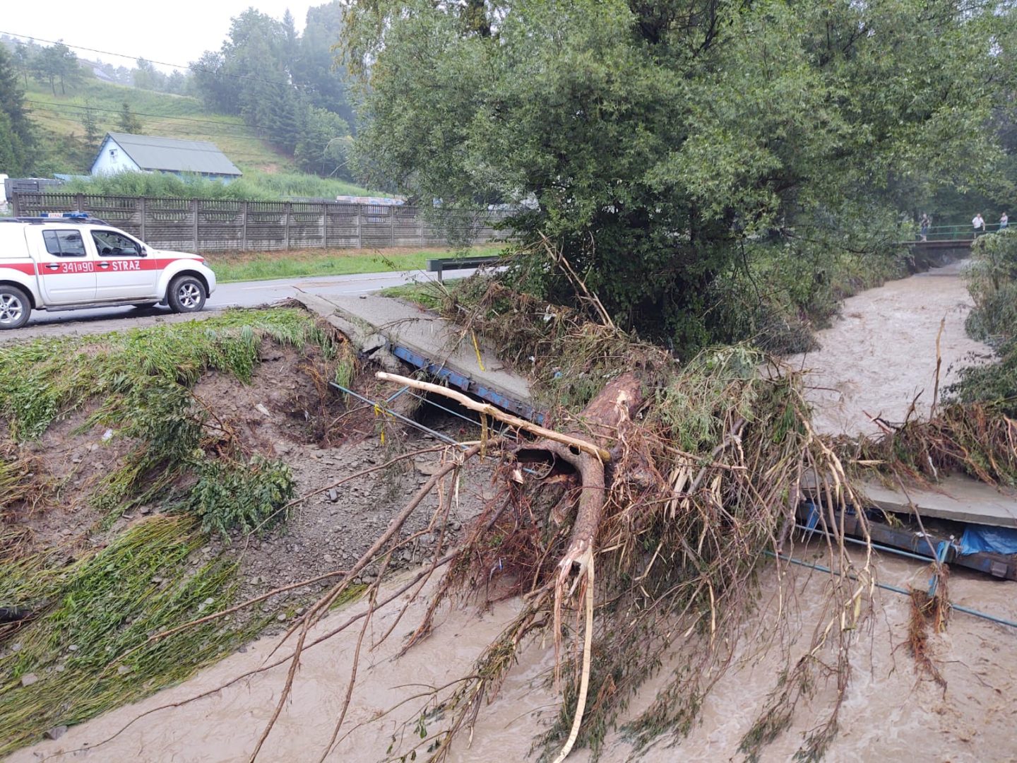 Powódź Nowy Sącz, Łącko