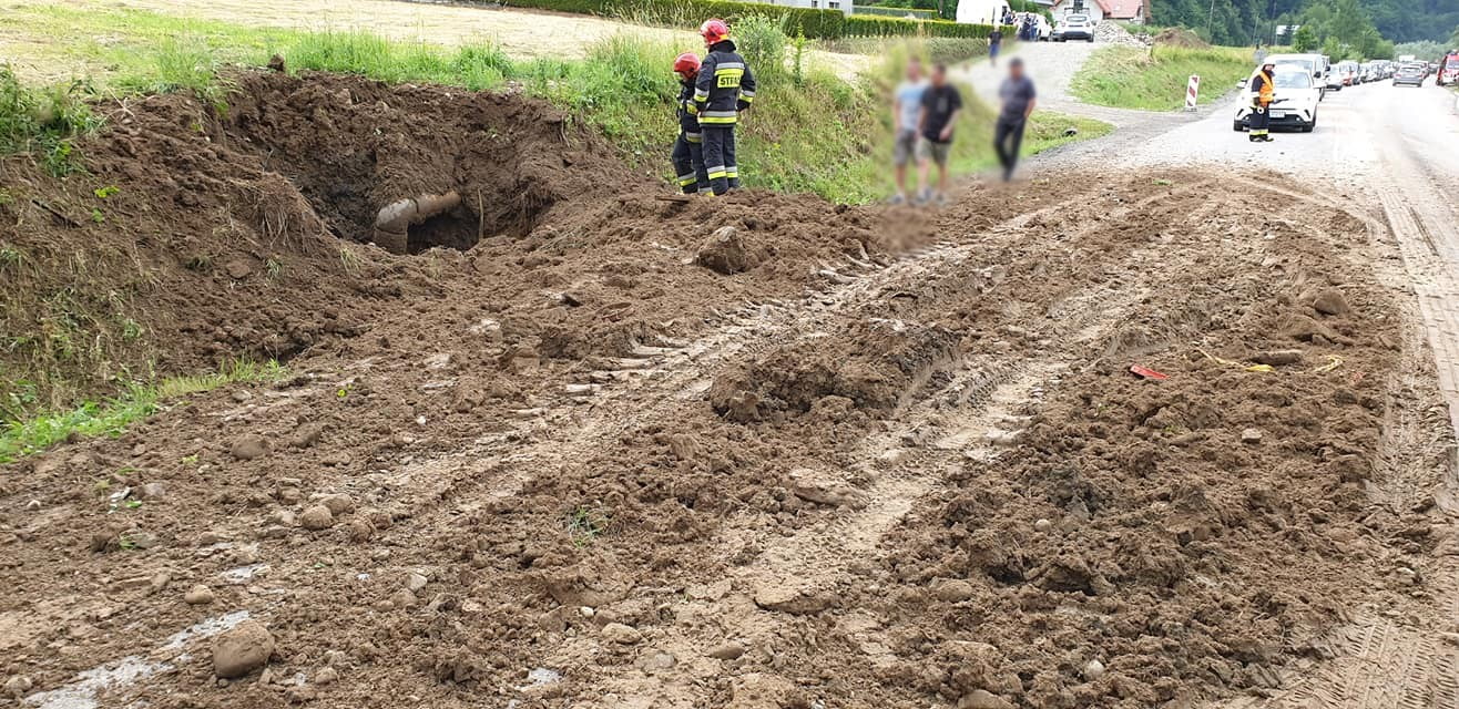 rozszczelniony gazociąg