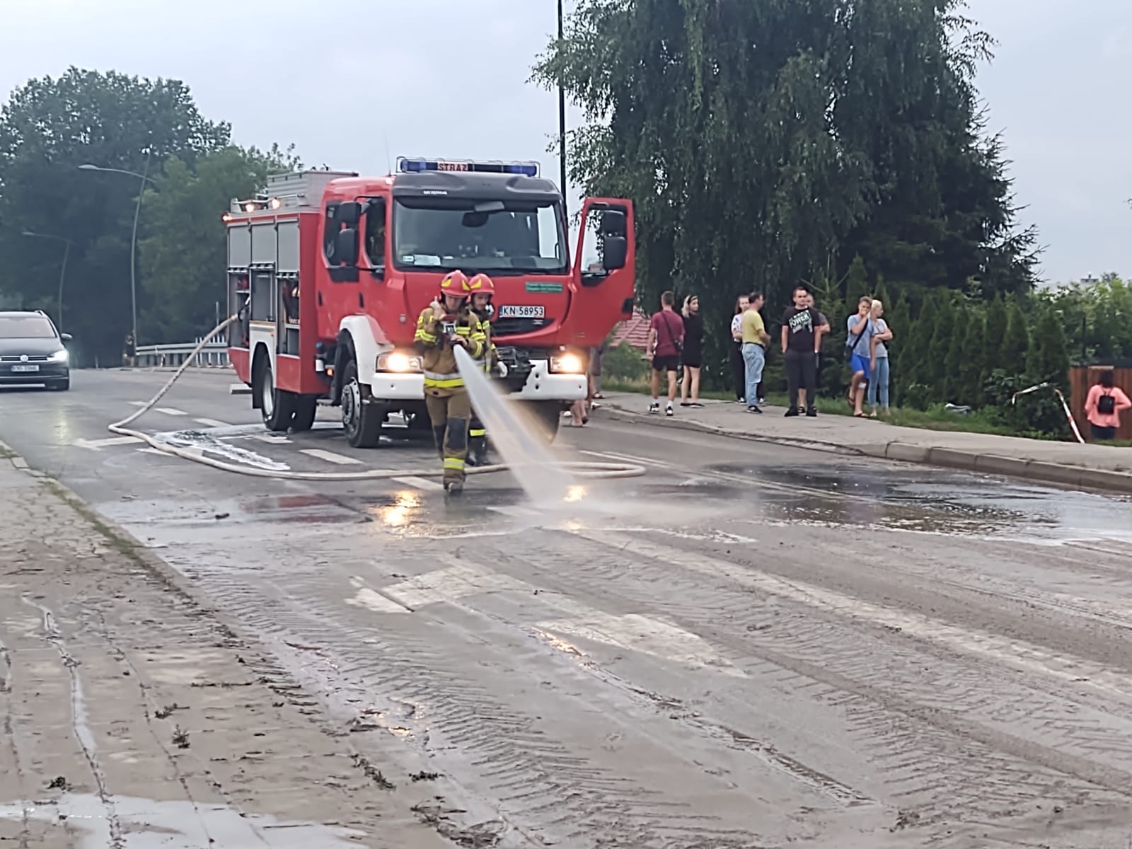 Powódź Nowy Sącz, Łącko