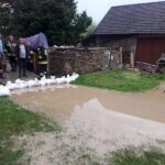 Nawałnice i powódź w gminie Korzenna