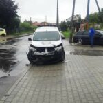 Zderzenie dwóch samochodów na ulicy Jana Pawła II w Nowym Sączu