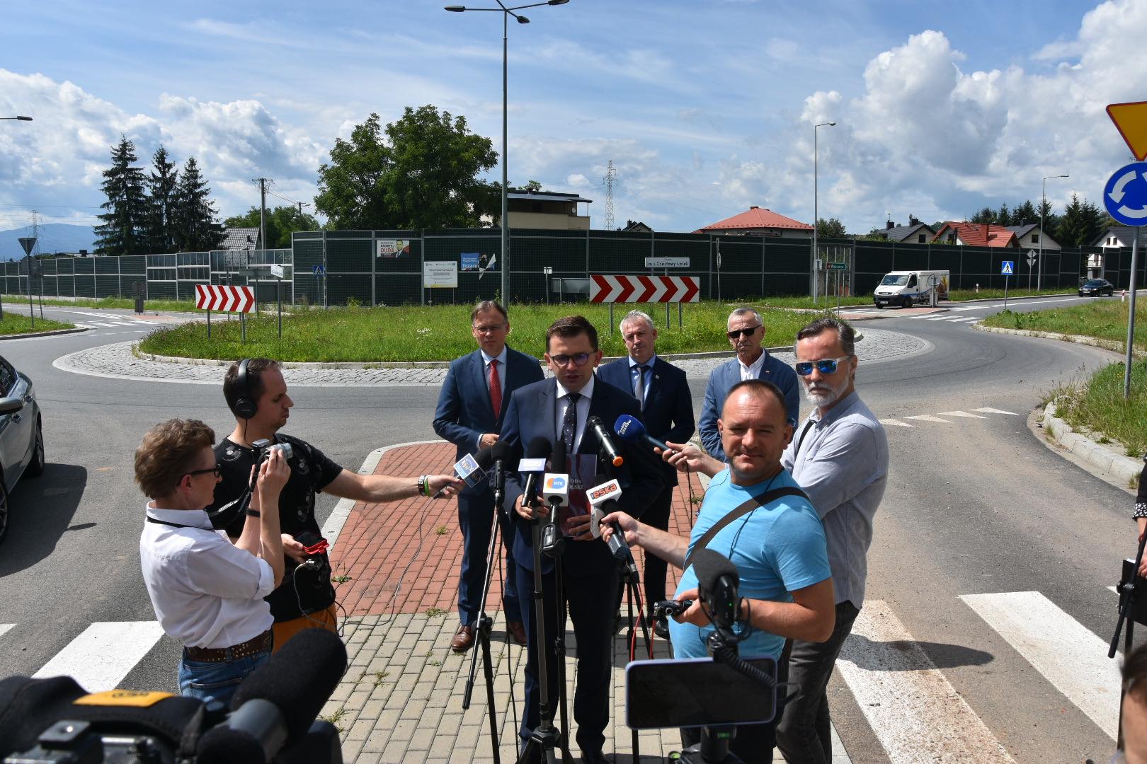 Briefing prasowy - obwodnica Chełmca