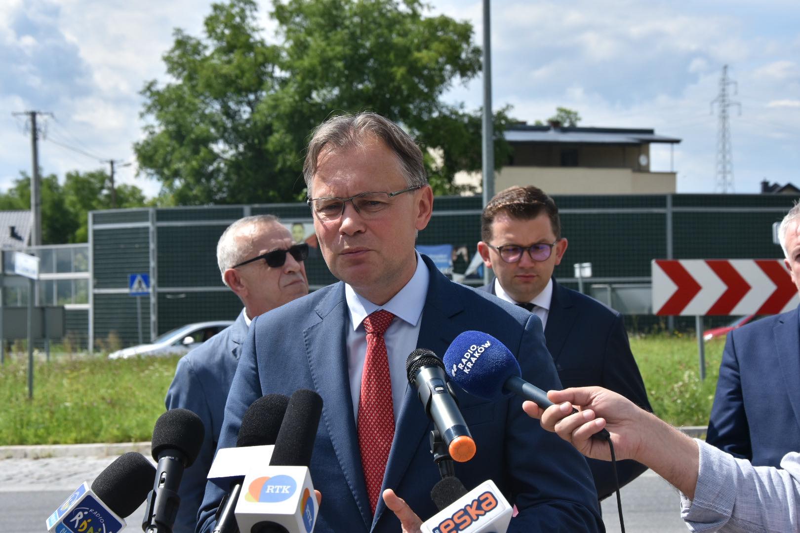 Briefing prasowy - obwodnica Chełmca